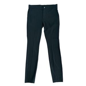 Athleta Ponte Skinny Zip Pants Size 4 Black Stretch Athleisure